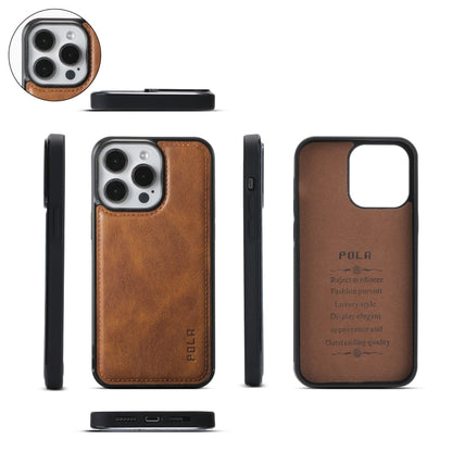 For iPhone 15 Pro Crossbody Multi-functional Zipper Wallet Leather Phone Case(Brown) - iPhone 15 Pro Cases by buy2fix | Online Shopping UK | buy2fix