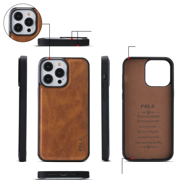 For iPhone 14 Crossbody Multi-functional Zipper Wallet Leather Phone Case(Brown) - iPhone 14 Cases by buy2fix | Online Shopping UK | buy2fix