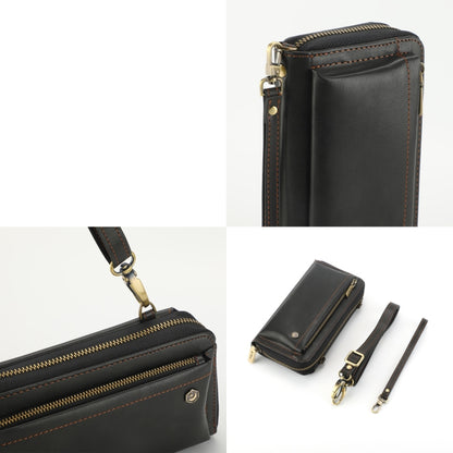For Samsung Galaxy S24 5G Crossbody Multi-functional Zipper Wallet Leather Phone Case(Black) - Galaxy S24 5G Cases by buy2fix | Online Shopping UK | buy2fix