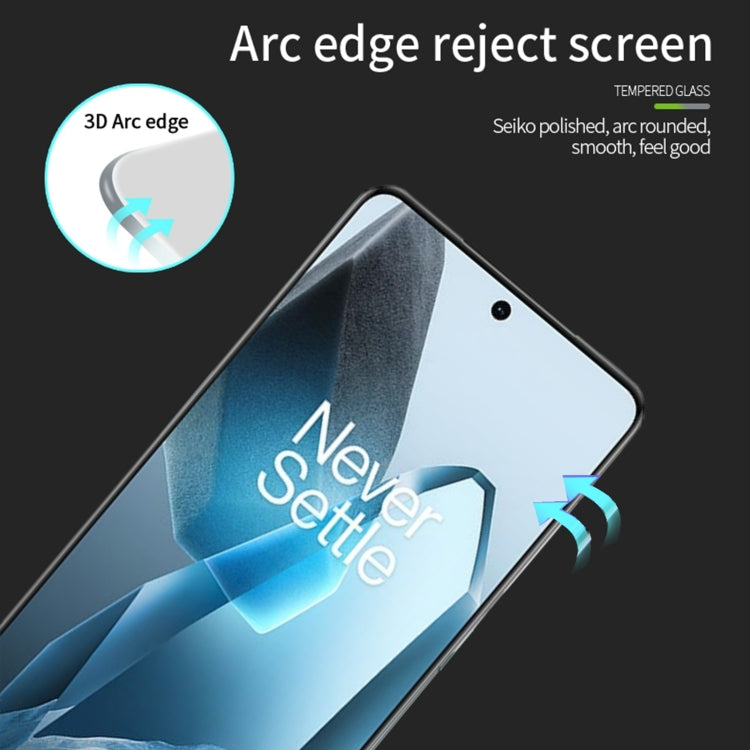 For OnePlus 13 PINWUYO 9H 3D Hot Bending Tempered Glass Film(Black) - OnePlus Tempered Glass by PINWUYO | Online Shopping UK | buy2fix