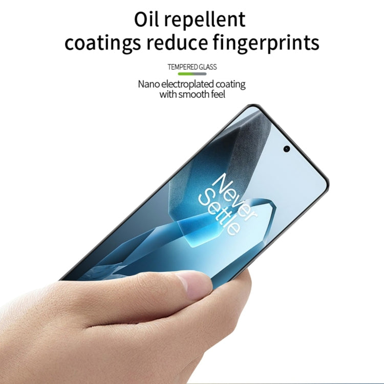 For OnePlus 13 PINWUYO 9H 3D Hot Bending Tempered Glass Film(Black) - OnePlus Tempered Glass by PINWUYO | Online Shopping UK | buy2fix