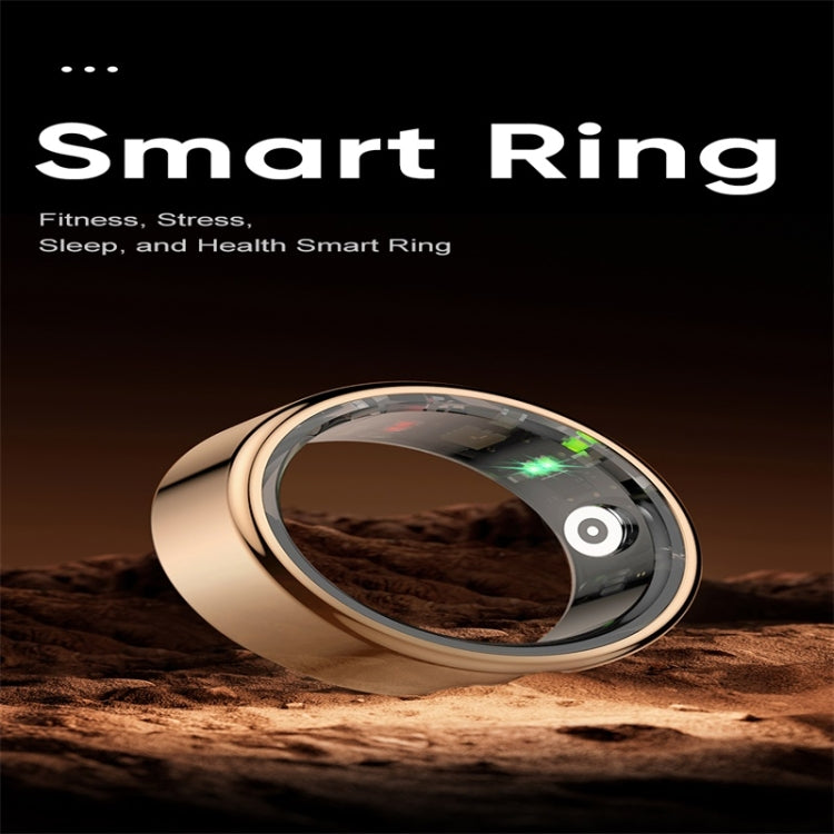 R02 SIZE 8 Smart Ring, Support Heart Rate / Blood Oxygen / Sleep Monitoring / Multiple Sports Modes(Rose Gold) by buy2fix
