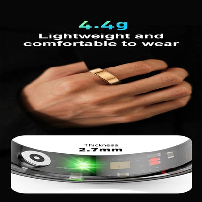 R02 SIZE 8 Smart Ring, Support Heart Rate / Blood Oxygen / Sleep Monitoring / Multiple Sports Modes(Rose Gold) by buy2fix