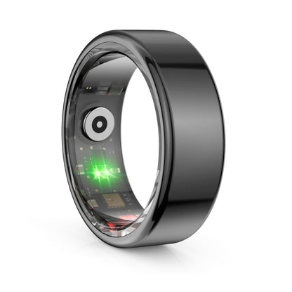 R02 SIZE 9 Smart Ring, Support Heart Rate / Blood Oxygen / Sleep Monitoring / Multiple Sports Modes(Black) by buy2fix