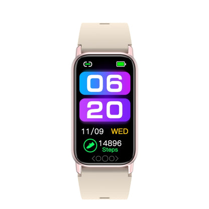 TK72 1.47 inch Color Screen Smart Watch, Support Heart Rate / Blood Pressure / Blood Oxygen / Blood Sugar Monitoring(Beige) by buy2fix