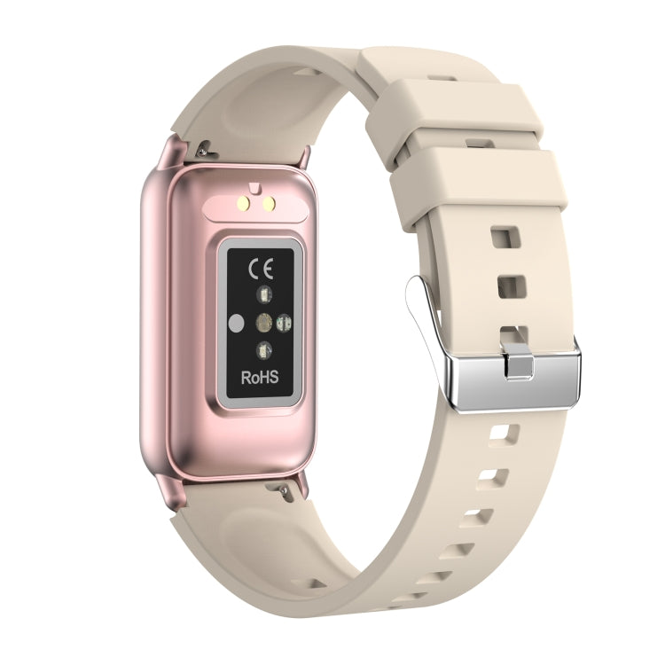 TK72 1.47 inch Color Screen Smart Watch, Support Heart Rate / Blood Pressure / Blood Oxygen / Blood Sugar Monitoring(Beige) by buy2fix