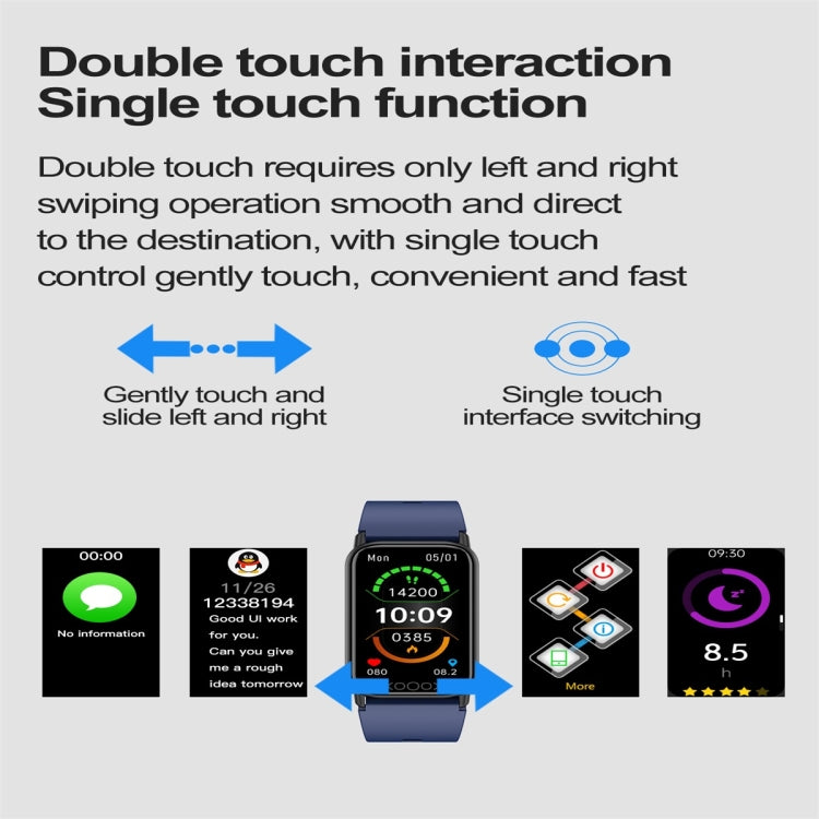 TK72 1.47 inch Color Screen Smart Watch, Support Heart Rate / Blood Pressure / Blood Oxygen / Blood Sugar Monitoring(Beige) by buy2fix