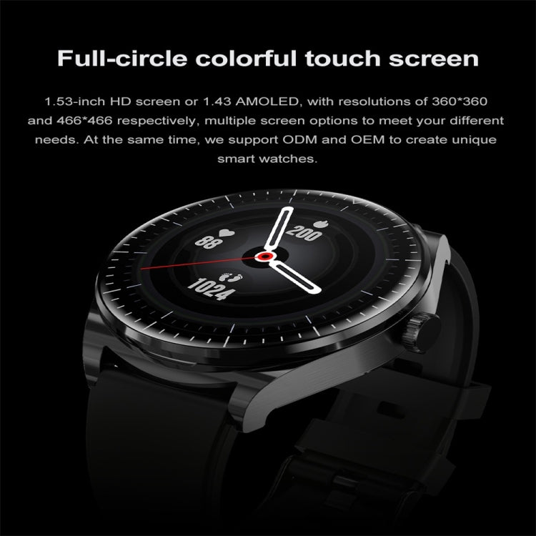 S9 1.53 inch Color Screen Smart Watch, Support Bluetooth Call / Heart Rate / Blood Pressure / Blood Oxygen Monitoring(Black) by buy2fix