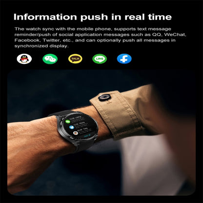 S9 1.53 inch Color Screen Smart Watch, Support Bluetooth Call / Heart Rate / Blood Pressure / Blood Oxygen Monitoring(Silver) by buy2fix