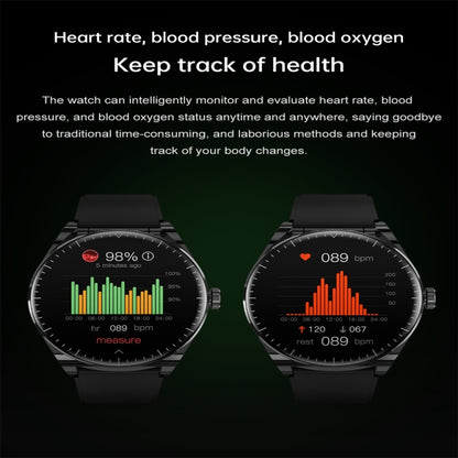 S9 1.53 inch Color Screen Smart Watch, Support Bluetooth Call / Heart Rate / Blood Pressure / Blood Oxygen Monitoring(Silver) by buy2fix