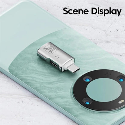 JS-109 USB-C / Type-C to Type-C + USB 3.0 Converter OTG Adapter for Digital Headset and U-Disk(Silver) by buy2fix