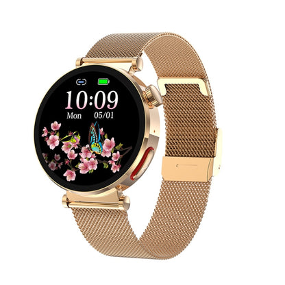 ET490 1.27 inch Color Screen Smart Watch Steel Strap, Support Bluetooth Call / ECG(Gold) by buy2fix