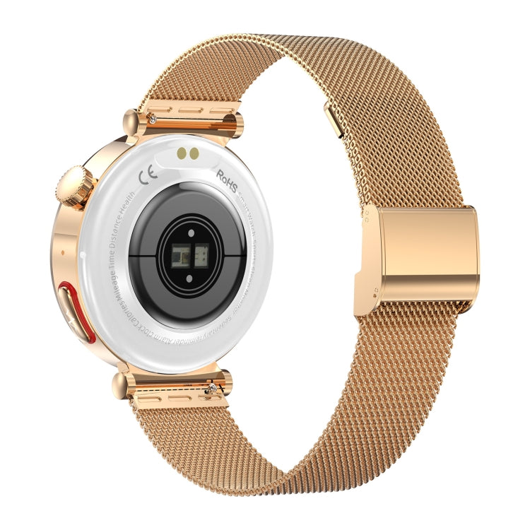 ET490 1.27 inch Color Screen Smart Watch Steel Strap, Support Bluetooth Call / ECG(Gold) by buy2fix