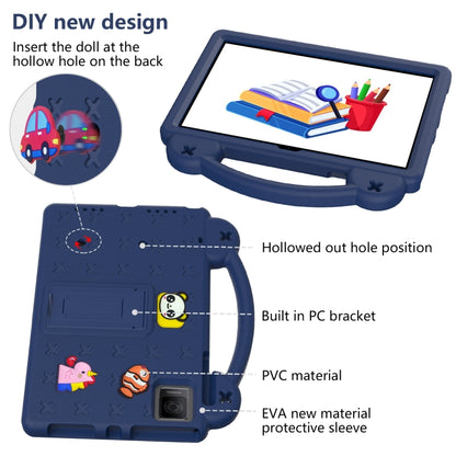 For T-Iobile REVVL Tab 10.36 2023 Handle Kickstand Children EVA Shockproof Tablet Case(Navy Blue) - Others by buy2fix | Online Shopping UK | buy2fix