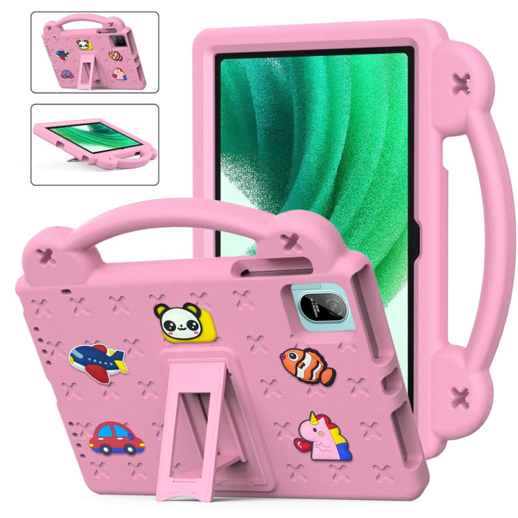 For Blackview Oscal Pad 15 2023 / Tab 11 Handle Kickstand Children EVA Shockproof Tablet Case(Pink) - Others by buy2fix | Online Shopping UK | buy2fix