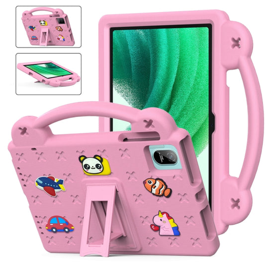 For Blackview Oscal Pad 15 2023 / Tab 11 Handle Kickstand Children EVA Shockproof Tablet Case(Pink) - Others by buy2fix | Online Shopping UK | buy2fix