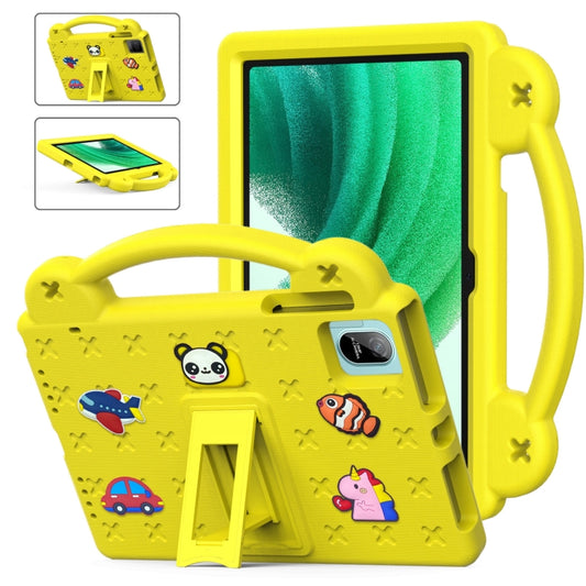 For Blackview Oscal Pad 15 2023 / Tab 11 Handle Kickstand Children EVA Shockproof Tablet Case(Yellow) - Others by buy2fix | Online Shopping UK | buy2fix