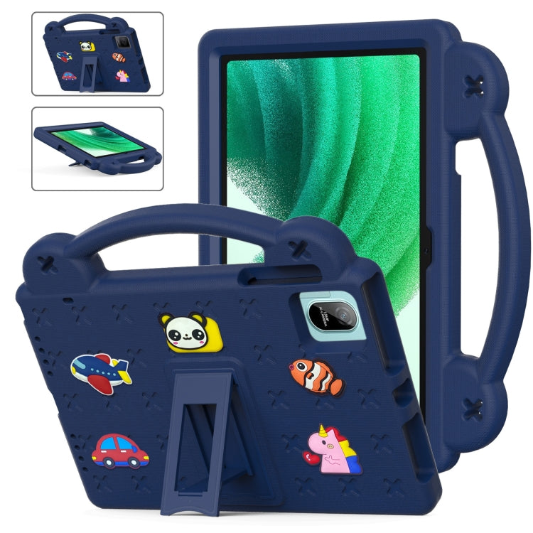 For Blackview Oscal Pad 15 2023 / Tab 11 Handle Kickstand Children EVA Shockproof Tablet Case(Navy Blue) - Others by buy2fix | Online Shopping UK | buy2fix