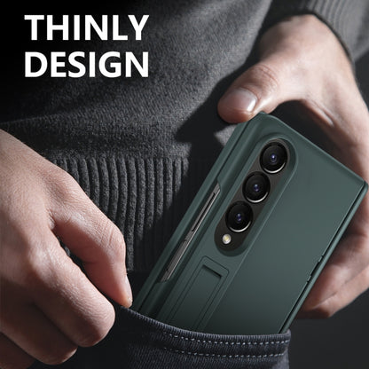 For Samsung Galaxy Z Fold4 All-inclusive Shockproof Phone Case with Holder(Green) - Galaxy Z Fold4 5G Cases by buy2fix | Online Shopping UK | buy2fix