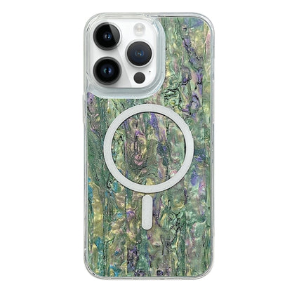 For iPhone 12 Pro Max Shell Texture Multicolor MagSafe TPU Phone Case(Sea Green) by buy2fix