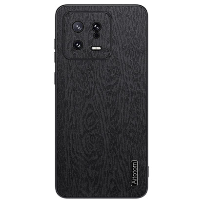 For Xiaomi  13 Tree Bark Leather Shockproof Phone Case(Black) - Xiaomi Cases by buy2fix | Online Shopping UK | buy2fix