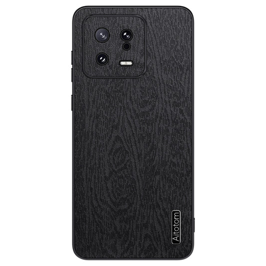 For Xiaomi  13 Tree Bark Leather Shockproof Phone Case(Black) - Xiaomi Cases by buy2fix | Online Shopping UK | buy2fix