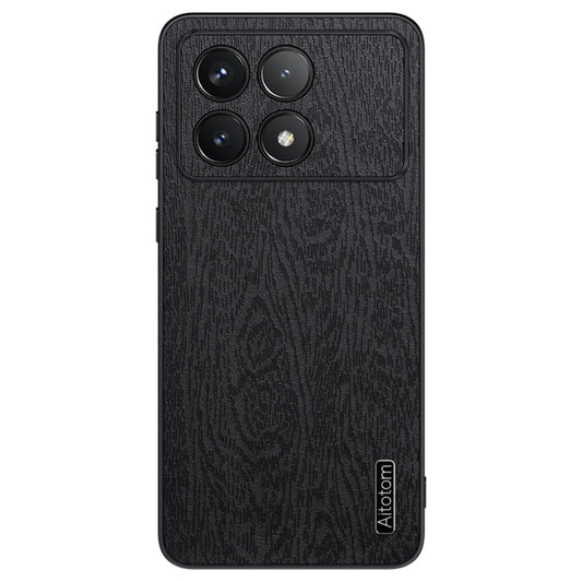 For Xiaomi Redmi K70 Tree Bark Leather Shockproof Phone Case(Black) - Xiaomi Cases by buy2fix | Online Shopping UK | buy2fix