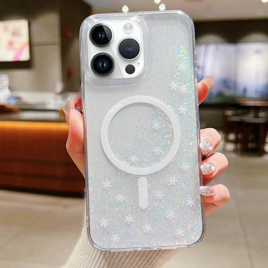 For iPhone 12 Pro Max Explosive Flash Gradient MagSafe TPU Phone Case(Cold Blue) by buy2fix