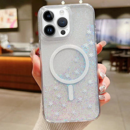 For iPhone 12 Pro Max Explosive Flash Gradient MagSafe TPU Phone Case(Cold Pink) by buy2fix