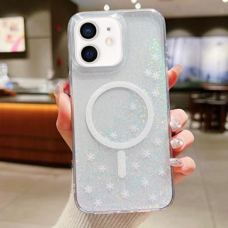 For iPhone 11 Explosive Flash Gradient MagSafe TPU Phone Case(Cold Blue) by buy2fix