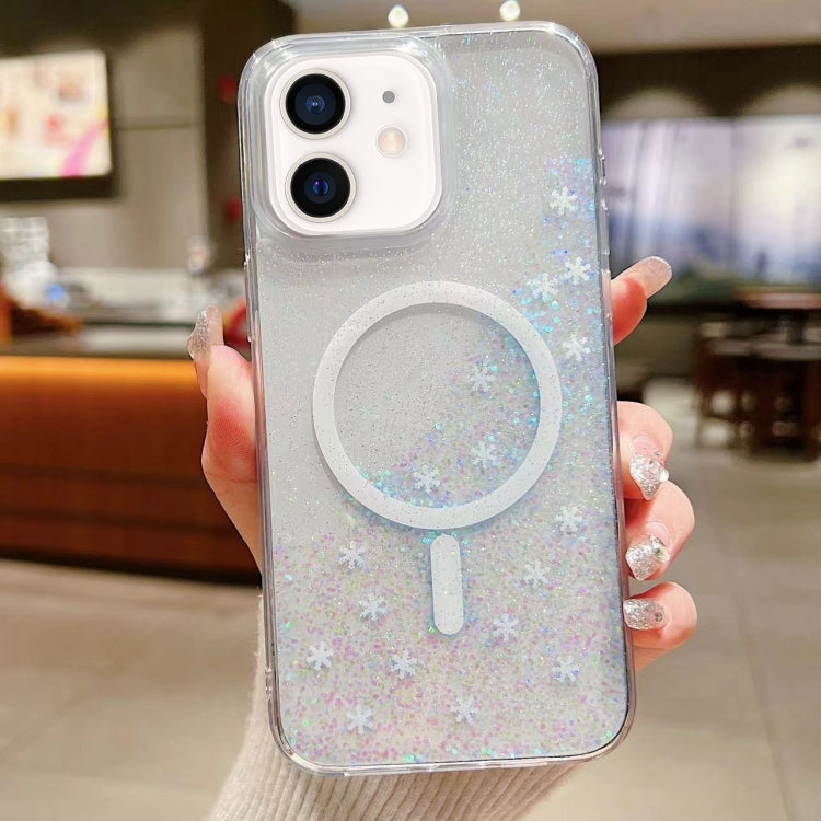 For iPhone 11 Explosive Flash Gradient MagSafe TPU Phone Case(Cold Pink) by buy2fix