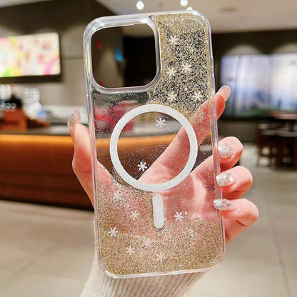 For iPhone 13 Explosive Flash Gradient MagSafe TPU Phone Case(Gold) by buy2fix