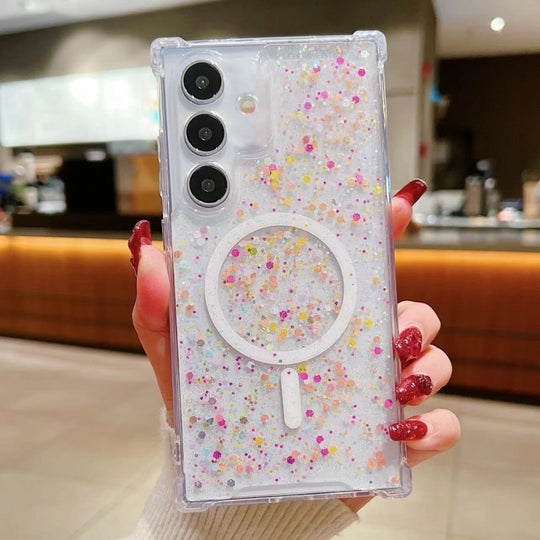 For Samsung Galaxy S24 5G Explosive Flash Gradient MagSafe TPU Phone Case(Colour)