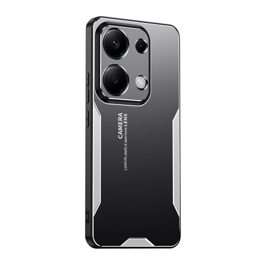 For Xiaomi Redmi Note 13 Pro 4G Blade Series TPU Hybrid Metal Phone Case(Silver) - Xiaomi Cases by buy2fix | Online Shopping UK | buy2fix