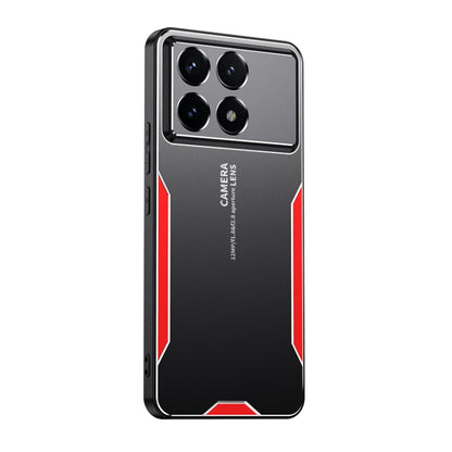 For Xiaomi Redmi K70 Pro Blade Series TPU Hybrid Metal Phone Case(Red) - Xiaomi Cases by buy2fix | Online Shopping UK | buy2fix