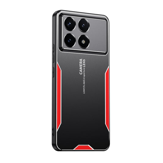 For Xiaomi Redmi K70 Pro Blade Series TPU Hybrid Metal Phone Case(Red) - Xiaomi Cases by buy2fix | Online Shopping UK | buy2fix