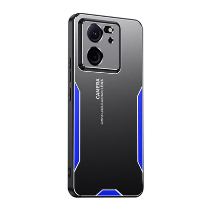 For Xiaomi Redmi K60 Ultra Blade Series TPU Hybrid Metal Phone Case(Blue) - Xiaomi Cases by buy2fix | Online Shopping UK | buy2fix