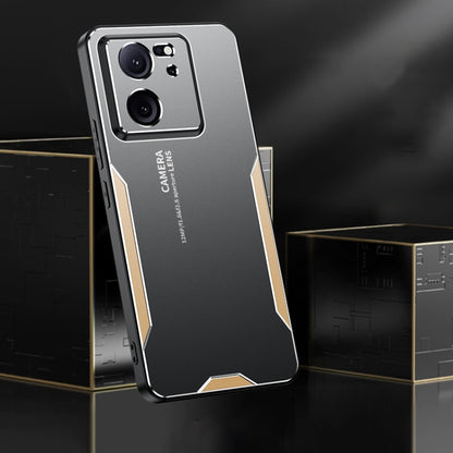 For Xiaomi Redmi K60 Ultra Blade Series TPU Hybrid Metal Phone Case(Blue) - Xiaomi Cases by buy2fix | Online Shopping UK | buy2fix