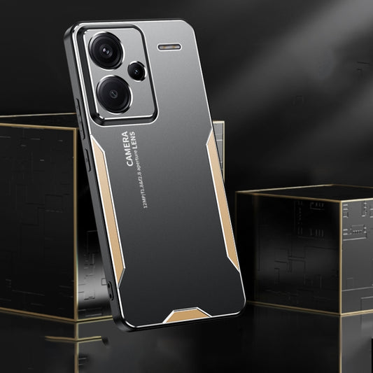 For Xiaomi Redmi Note 13 Pro+ Blade Series TPU Hybrid Metal Phone Case(Red) - Xiaomi Cases by buy2fix | Online Shopping UK | buy2fix