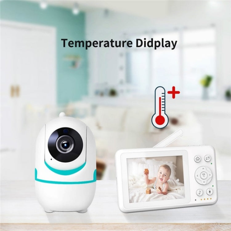 D031 2 Way Voice Built-in Lullabies Home Baby Security Camera 3.2-inch LCD Baby Monitor(US Plug) by buy2fix