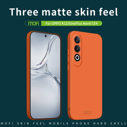 For OPPO K12 / OnePlus Nord CE4 MOFI Qin Series Skin Feel All-inclusive PC Phone Case(Black) by MOFI
