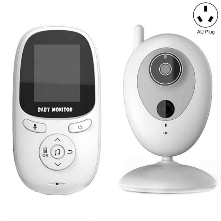 R306 Room Temperature Monitor Intercom Camera 2.0-inch Night Vision Wireless Baby Monitor(AU Plug) by buy2fix