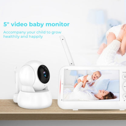 Infrared Night Vision Two-way Intercom Baby Monitor 5-inch Wireless Digital Monitor(UK Plug) by buy2fix
