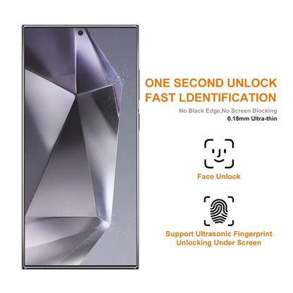 For Samsung Galaxy S24 Ultra 5G ENKAY Easy Install 0.18mm High Alumina Silicon Full Glass Film, Support Ultrasonic Unlock - Galaxy S24 Ultra 5G Tempered Glass by ENKAY | Online Shopping UK | buy2fix