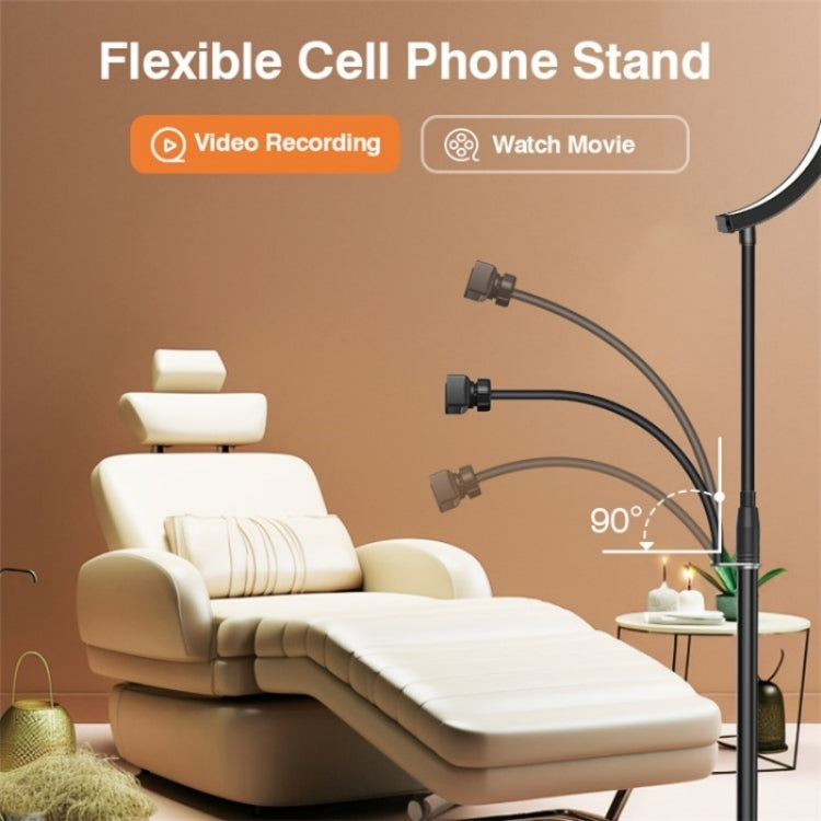 HD-G63X Floor Standing Remote Dimming LED Moon Lamp Manicure Eyelash Beauty Lamp(UK Plug) by buy2fix