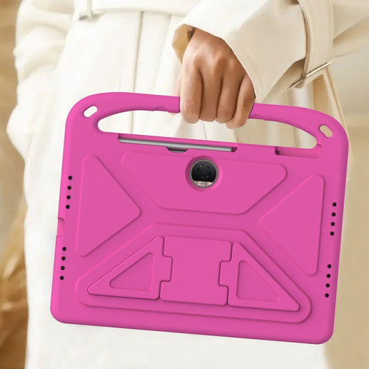 For Honor Pad 9 12.1 Handle EVA Shockproof Tablet Case with Holder(Rose Red) - Honor by buy2fix | Online Shopping UK | buy2fix