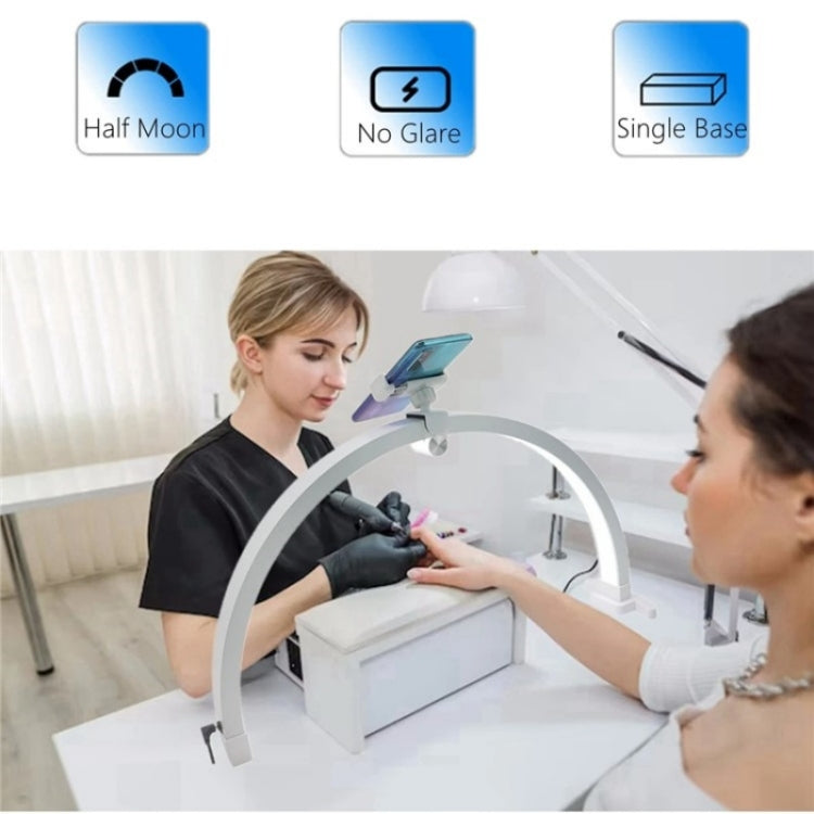 M12X Foldable LED Half Moon Lamp Touch Control Nail Art Lamp, Length: 56cm(AU Plug) by buy2fix