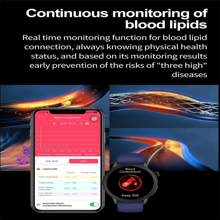 ET470 1.39 inch Color Screen Smart Watch Silicone Strap, Support Bluetooth Call / ECG(Pink) by buy2fix