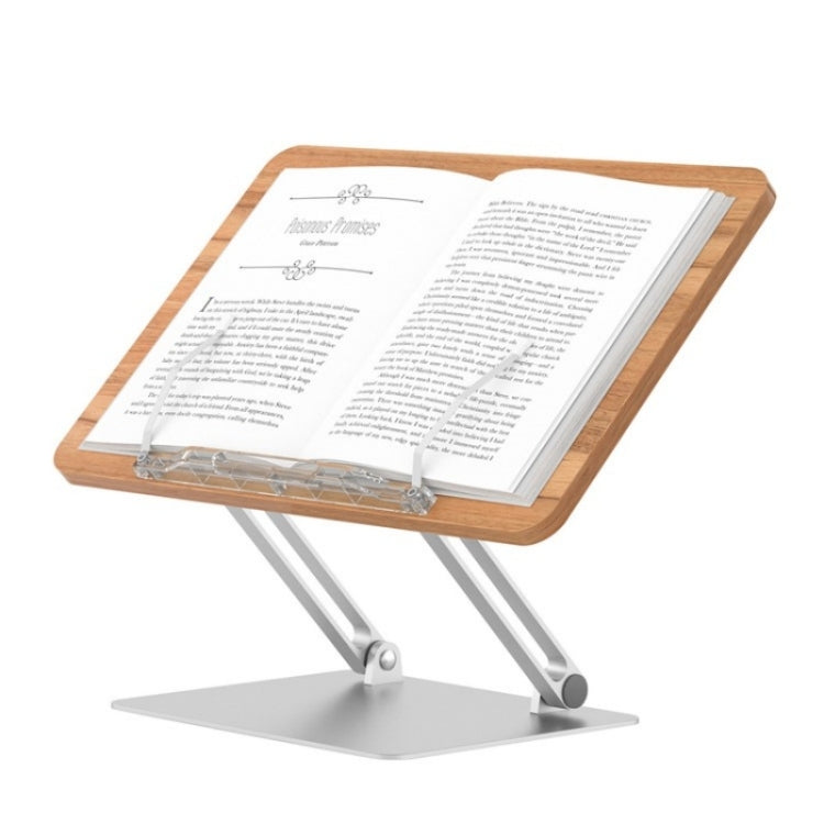 BG-4 Desktop Book Reading Bracket Aluminum Alloy +Wood Board Textbook Tablet Holder Stand by buy2fix