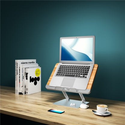BG-2S Height Adjustable Laptop Holder ABS + Aluminum Alloy Desktop Book Stand for Reading by buy2fix